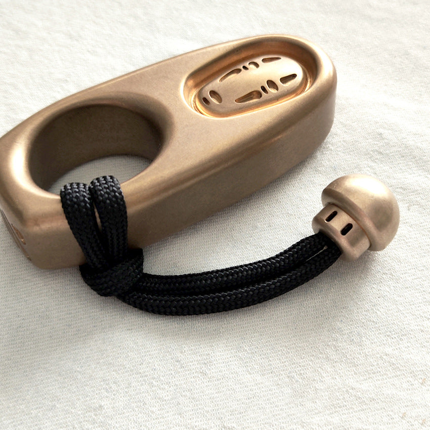 Mushroom- Brass Umbrella Rope Knife Pendant Knuckle Pendant