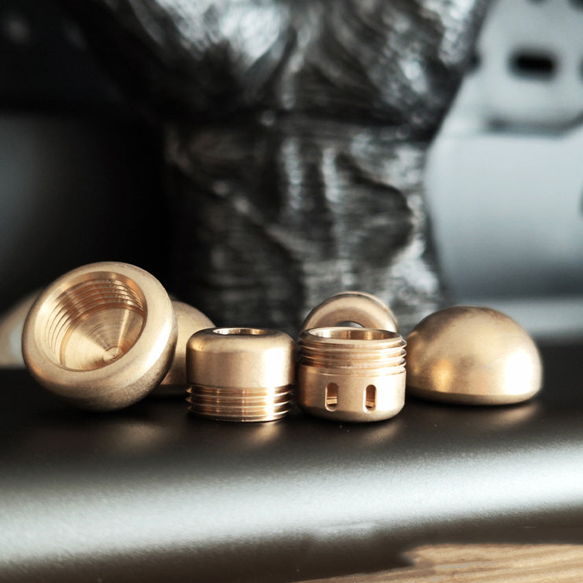 Mushroom- Brass Umbrella Rope Knife Pendant Knuckle Pendant