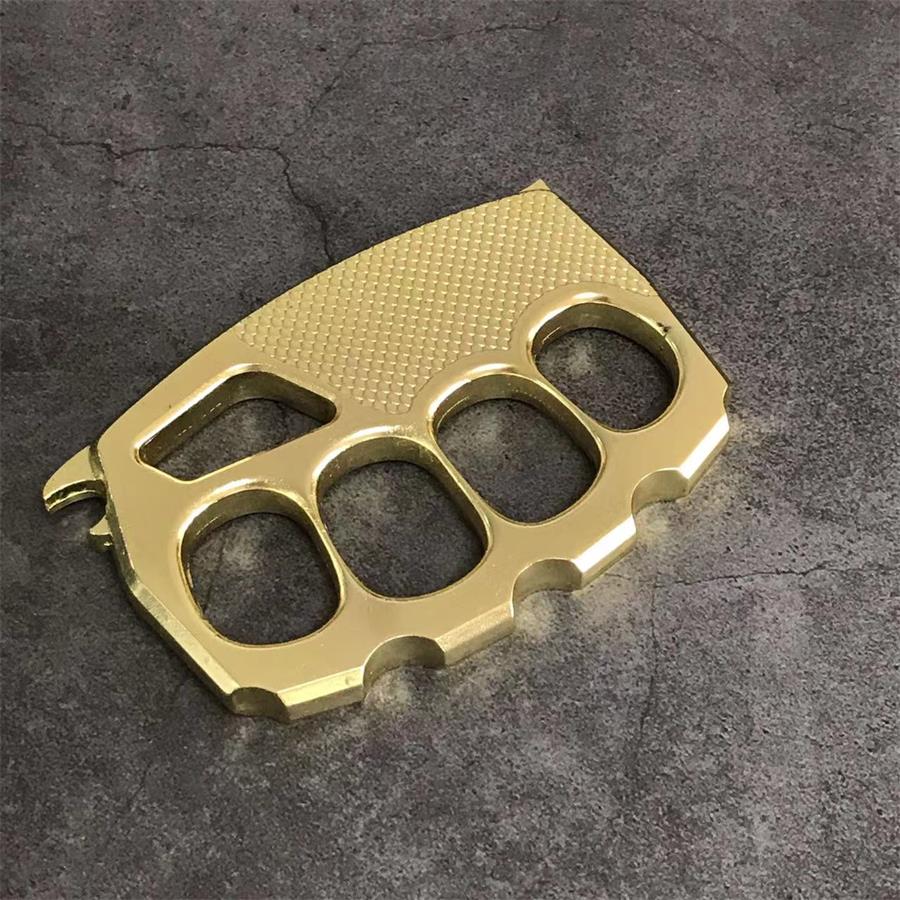 With Mouth Thickened Brass Knuckle Duster Bottle Opener EDC
