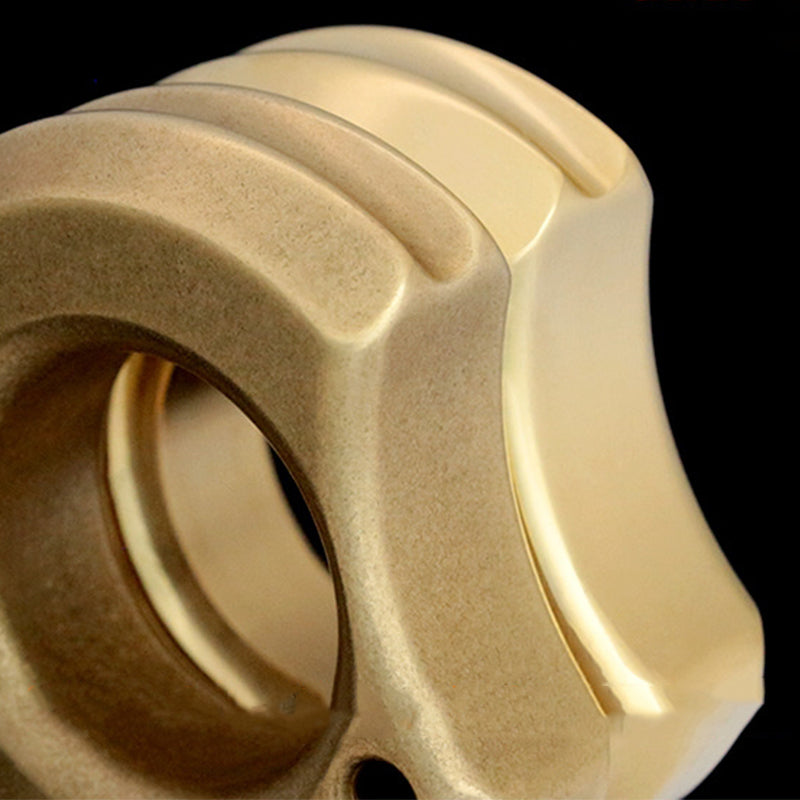 Single Finger Brass Knuckle Duster Safety-defend Hand Buckle EDC