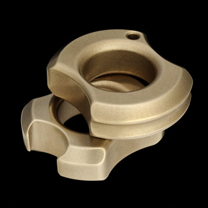 Single Finger Brass Knuckle Duster Safety-defend Hand Buckle EDC