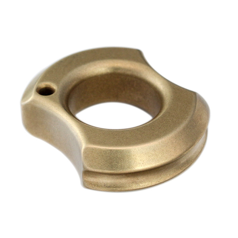 Single Finger Brass Knuckle Duster Safety-defend Hand Buckle EDC