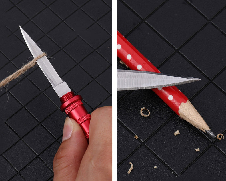 Mini Sharp Knife Keychain Pendant Protective EDC Tool