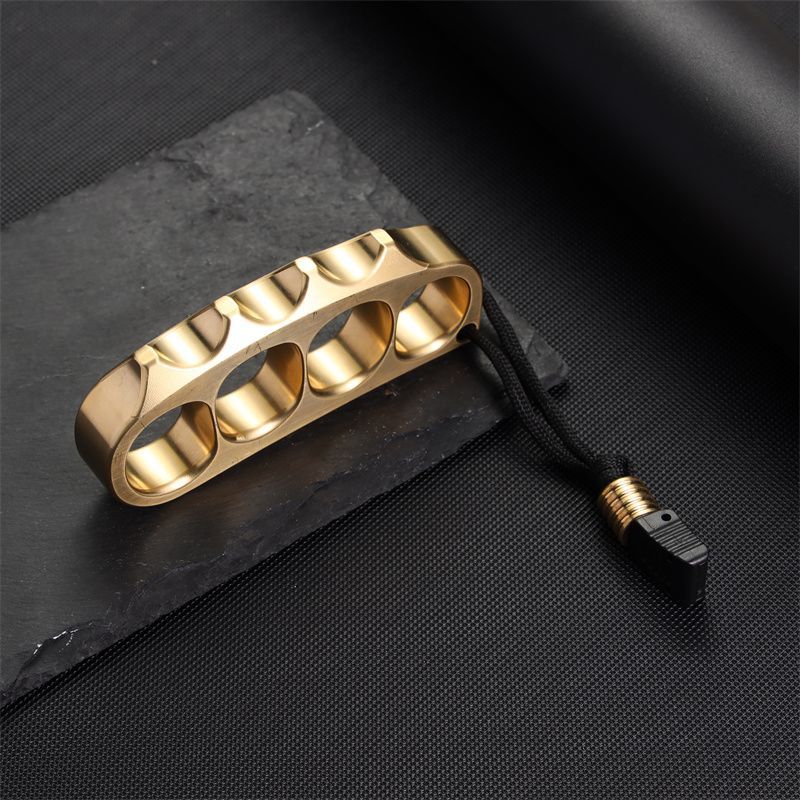 Pea- Large Solid Brass Knuckle Duster Grapple Protective Gear