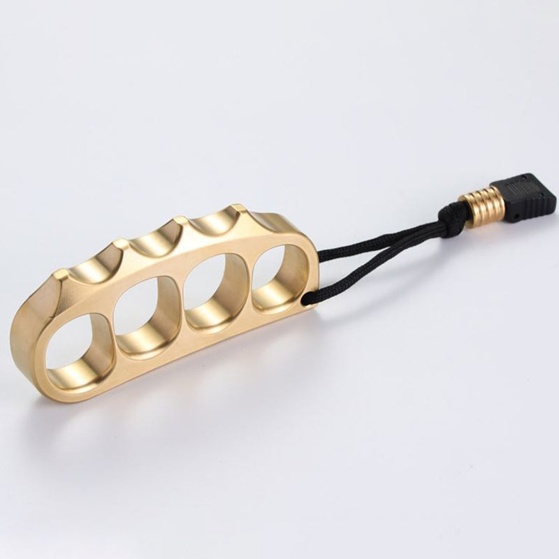 Pea- Large Solid Brass Knuckle Duster Grapple Protective Gear