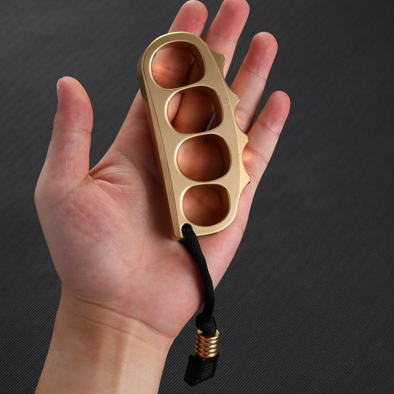 Pea- Large Solid Brass Knuckle Duster Grapple Protective Gear