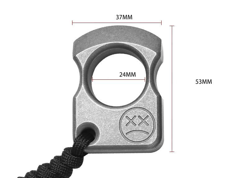 Crying Face - Pingente de anel de titânio com vários estilos Knuckle Duster