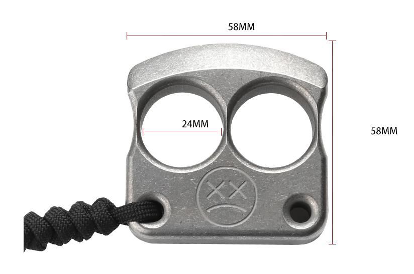 Crying Face - Pingente de anel de titânio com vários estilos Knuckle Duster