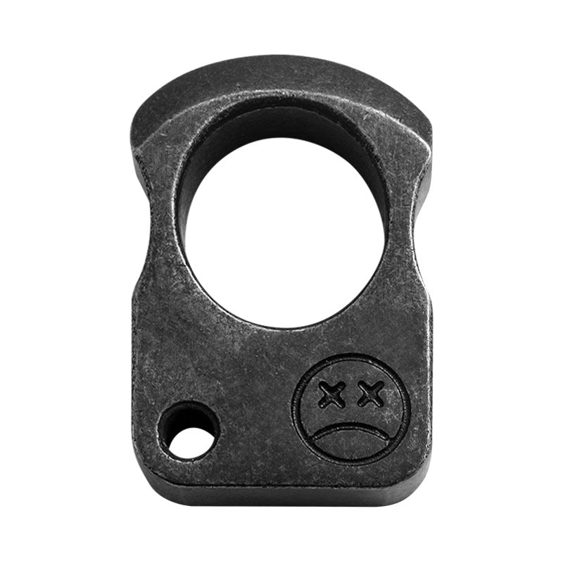 Crying Face-Steel One Finger Knuckles Outdoor Portable EDC