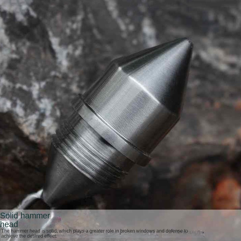 Colpo di frusta con catena a cono, strumento EDC per l'attacco con manganello per autodifesa