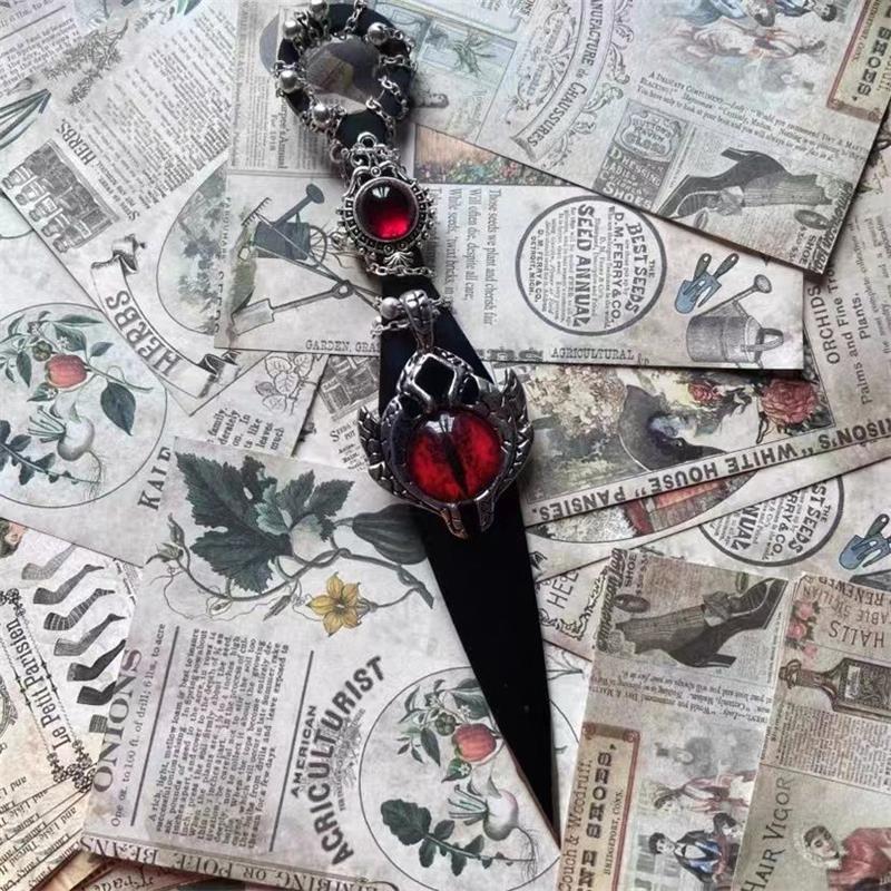 Cat's Eye Gem Retro Warrior Knife