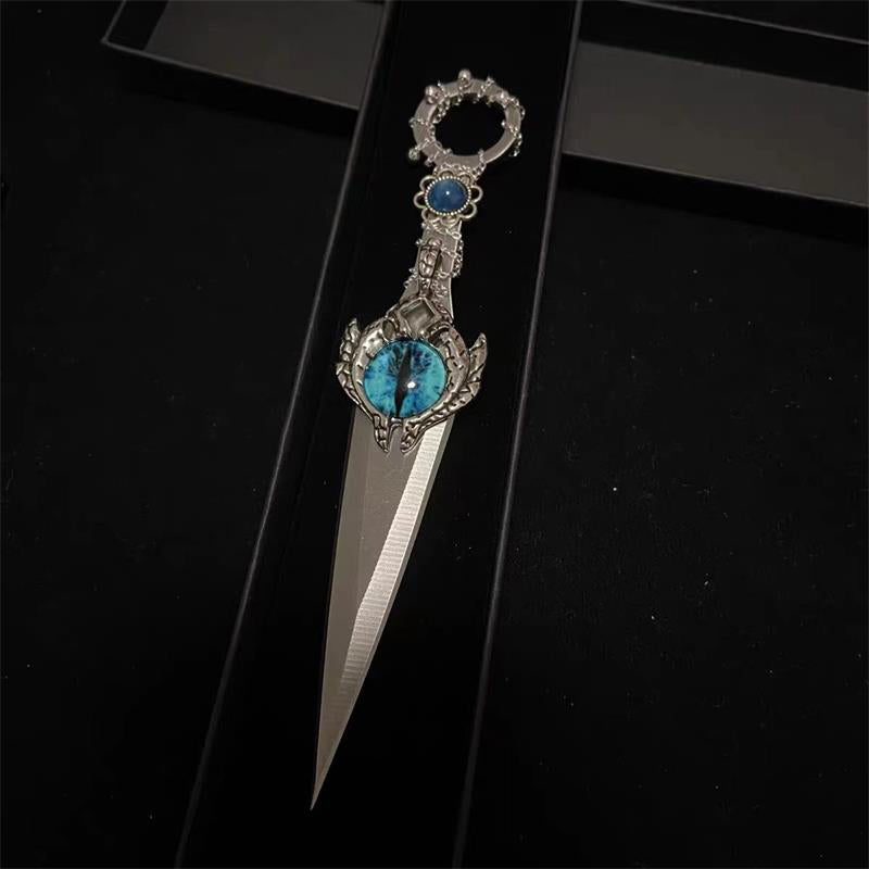 Cat's Eye Gem Retro Warrior Knife