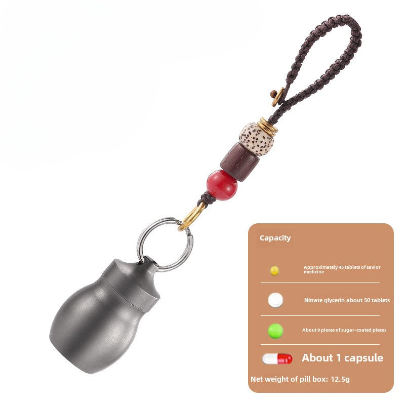 Titanium Alloy Sealed Waterproof Portable First-aid Box