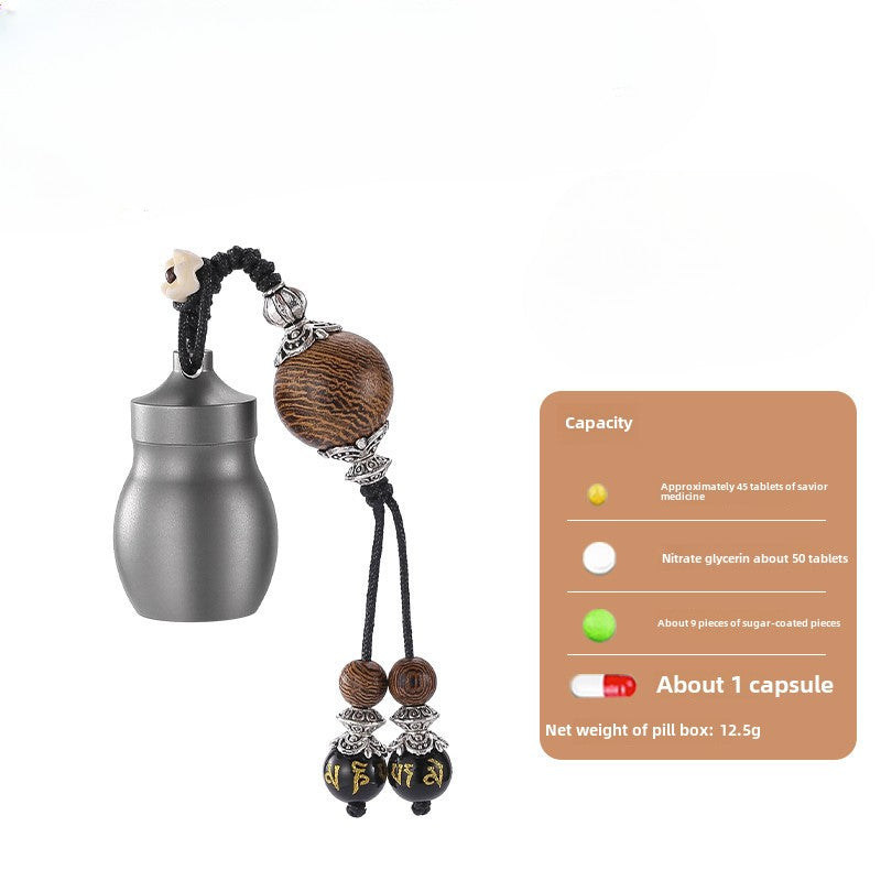 Titanium Alloy Sealed Waterproof Portable First-aid Box