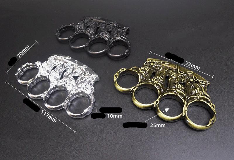 Hell-brass Knuckle Duster Self Defense Outdoor Safety Protective