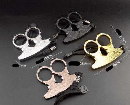 Elf-brass Knuckle Duster Two Finger Knuckles Self Defense EDC