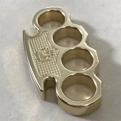 Brass Classic Skull Mini Knuckle Dusters Self Defense EDC