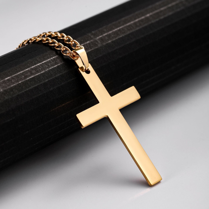 Titanium Steel Cross-shaped Necklace Pendant Gift