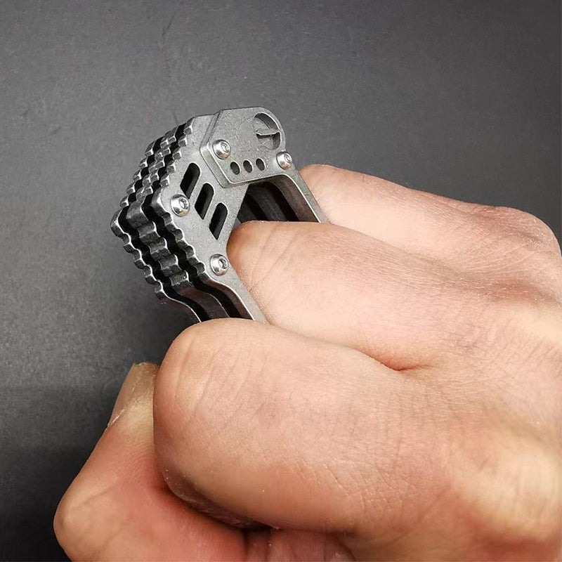 Machinery Precision Steel Knuckle Duster Self Defense EDC Tool