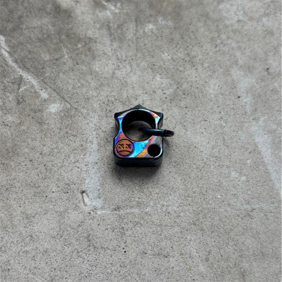 Mini Titanium Knuckle Duster Pendant Jewelry