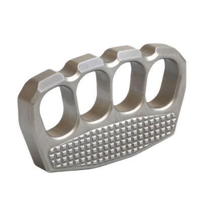 Back view of non-slip steel knuckle duster palm brace