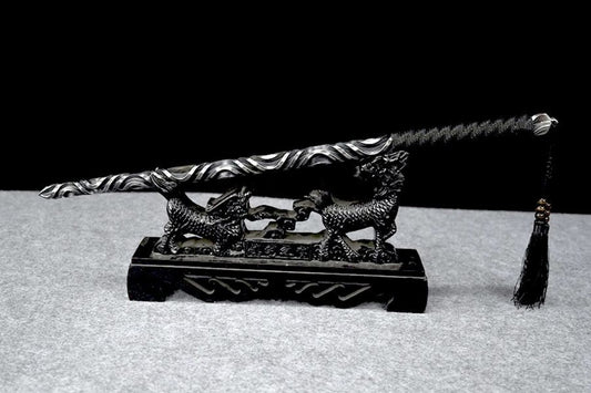 Solid One-piece Forging Self-defense Martial Arts Hand Stick