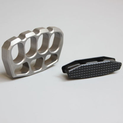 Back view of magnetic steel knuckle duster palm brace