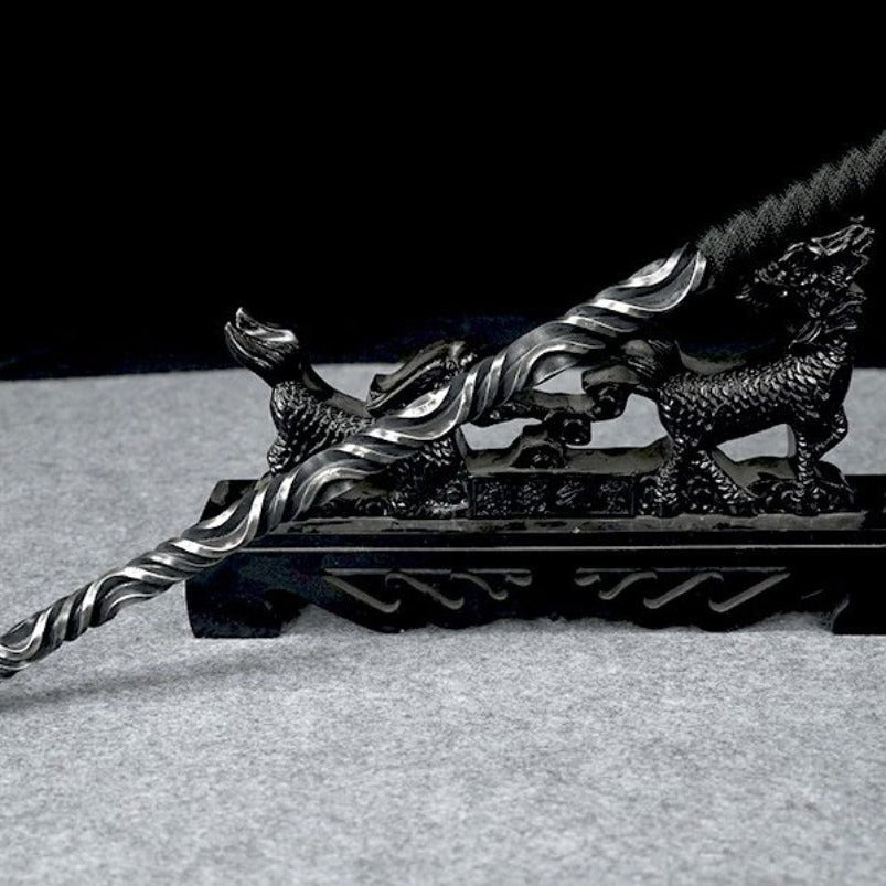 Dual kiilin display stand detail for hand stick