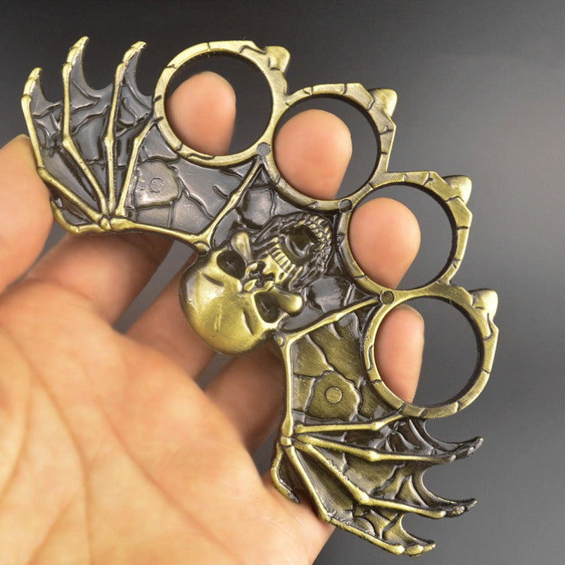 Batman-brass Knuckle Duster Self Defense Finger Spiked EDC