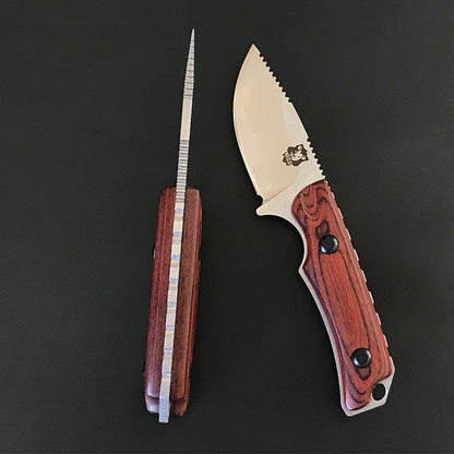 Short Knife Liome 15017 Wooden Handle Straight Knives