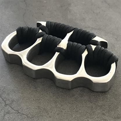 Hard Steel Knuckles Big Finger Hole Self Defense EDC