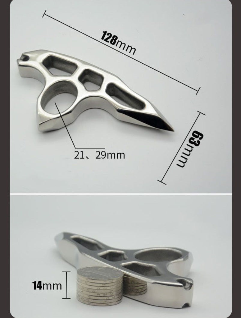 Dragon Teeth- Thickened Pure Steel Knuckle Duster Defense EDC