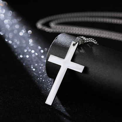 Titanium Steel Cross-shaped Necklace Pendant Gift