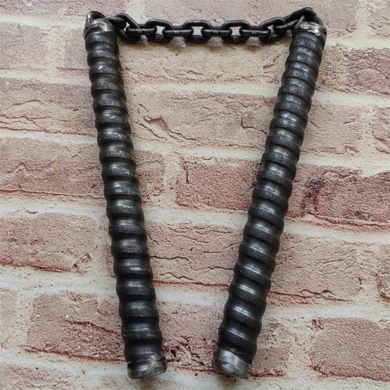 Hollow High Speed Steel Thread Anti-Skid Nunchaku Defense Equipment