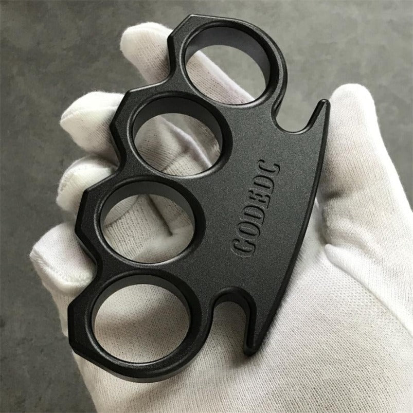 GODEDC Black Lightweight Aviation Aluminum Knuckle EDC