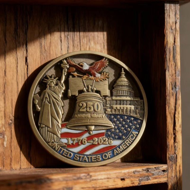 United States 250 Anniversary Coin United States Statue Commemorative Coin Gift Medal