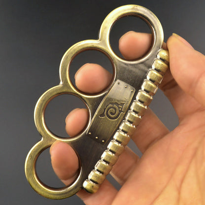 Naruto-Brass Knuckle Duster EDC Autodifesa Rompifinestre