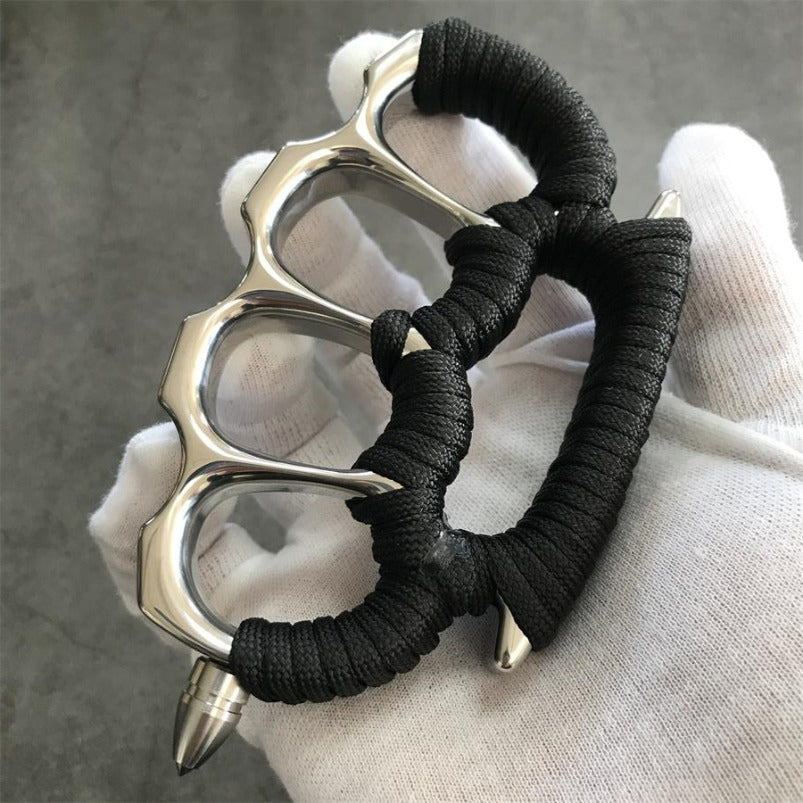 Removable Steel Head Mirror Steel Knuckles EDC