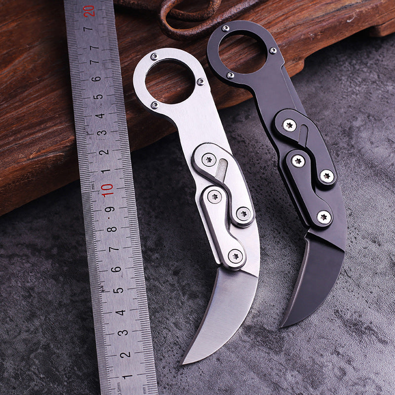 Foldable Mechanical Claw Knife Mini Knives Defense EDC Tool