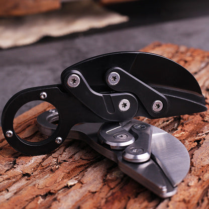 Foldable Mechanical Claw Knife Mini Knives Defense EDC Tool