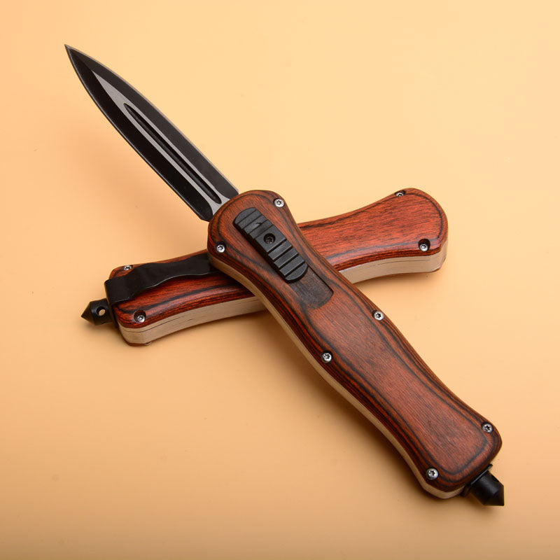 Wilderness Tactical Knife Wood Handle Pocket Knives EDC