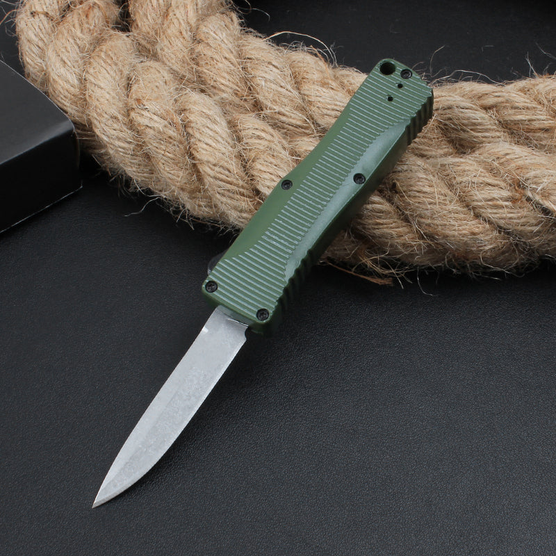 BM 4850 Stonewashed Blade Zinc Aluminum Handle Tactical Knife