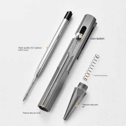 Titanium Tactical Pen Safety-defend Broken Window EDC