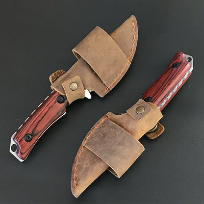 Short Knife Liome 15017 Wooden Handle Straight Knives