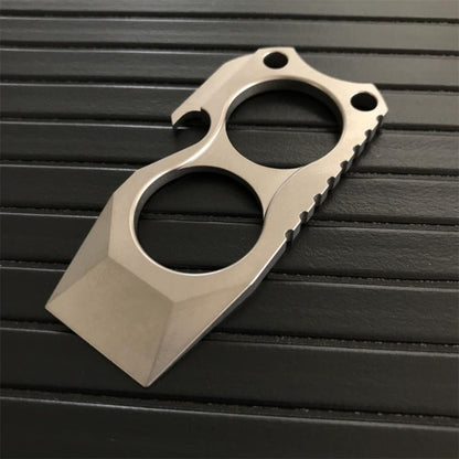 Titanium two finger knuckle duster back angle