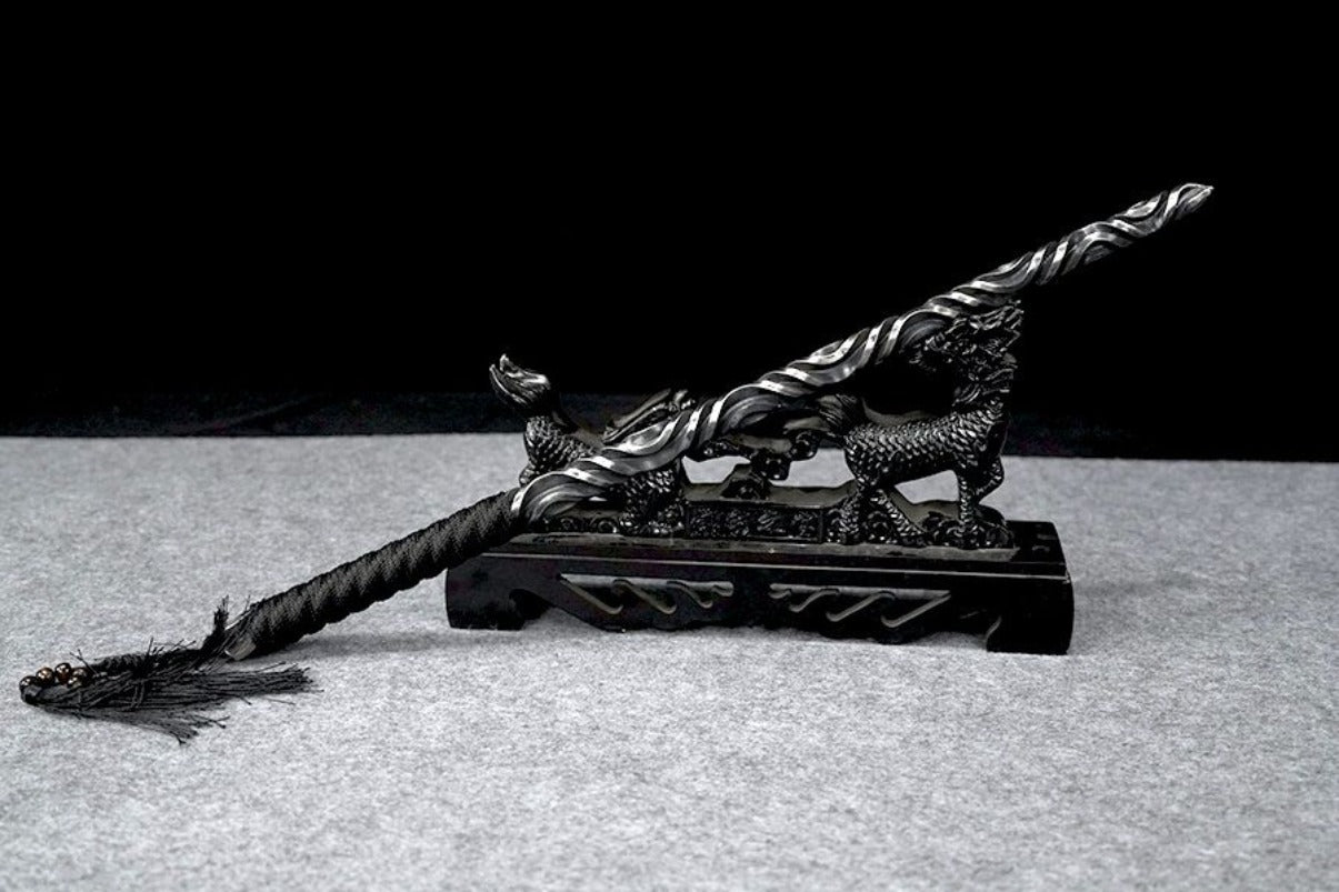 Solid One-piece Forging Self-defense Martial Arts Hand Stick