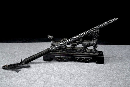 Solid One-piece Forging Self-defense Martial Arts Hand Stick