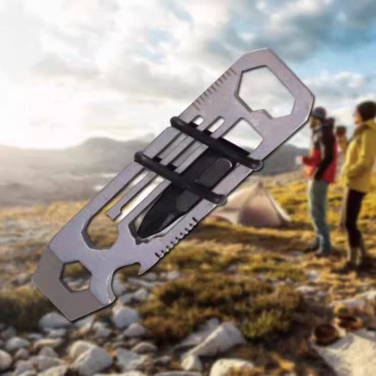 Thin Blade Portable Screwdriver Wrench Bottle Opener Pry Bar Tool EDC