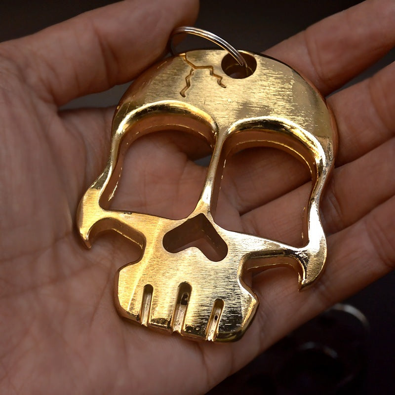 Mask-Thickened and Weighted Brass Knuckle Duster Bottle Opener