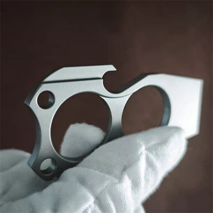 TC4 Titanium Mini Two Finger Knuckles Crowbar Bottle Opener EDC